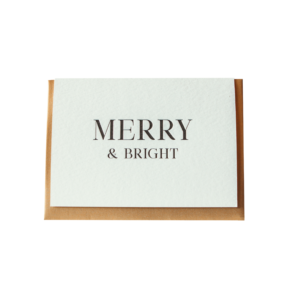 "Merry & Bright" Greeting Card