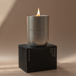 Magnolia, Violet & Musk Brushed Silver Vessel | 80 Hours Burn Time